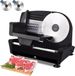 Fleau Kitchen Snijmachine - Électrique - 150W - Noir/Gris - 2 lames de coupe en acier inoxydable