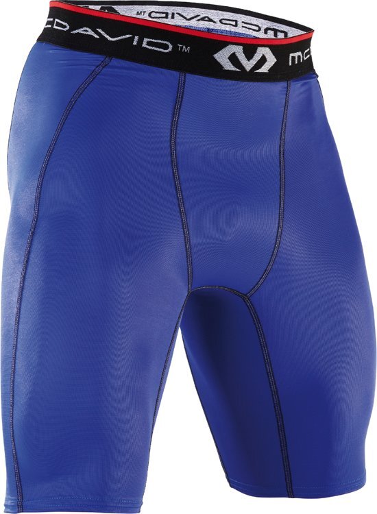 McDavid 8100 Compressieshort Heren - Blauw - Small