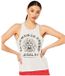 Superdry Vintage Merch Store Mouwloos T-shirt Wit S Vrouw