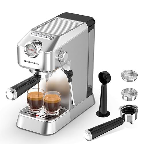 KitchenBoss Espresso Machine with Steamer