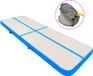 Syfax Gymnastiekmat met pomp opblaasbaar 500x100x15 cm PVC blauw