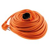 Zenitech Flexibele Schuko Verlengkabel H05VVF 3G1.5mm² 10m Oranje