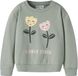 NAME IT Sweatshirt 'NMFVASACHA' pasteelgeel / groen / donkergroen / rosa