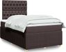 Maison Exclusive - Lit boxspring avec matelas, brun foncé, 120x190 cm, textile