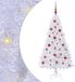 vidaXL Sapin de Noël artificiel Blanc 150 cm PVC et Acier