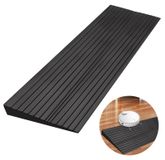 Rampe de seuil 100x5x1cm - Rampe pour fauteuil roulant - Bande de seuil antidérapante - Profil de transition autocollant - PVC imperméable - Flexible et portable