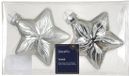 Decoris Orn.gls ster l9.8b4h10cm zilver 2st
