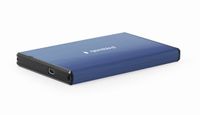 Gembird Externe HDD behuizing 2.5' SATA USB3.0 Donker-Blauw (brushed)