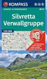 KOMPASS Wanderkarte 41 Silvretta, Verwallgruppe 1:50.000