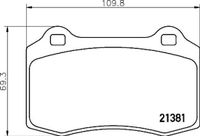 BREMBO Jeu de plaquettes de frein pour BREMBO P 36 020X