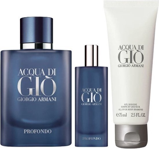 Giorgio Armani Acqua di Gio Profondo Eau de Parfum Giftset - Limited Edition parfumset gift set / heren