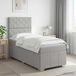 Maison Exclusive - Lit boxspring avec matelas Gris clair 100 x 200 cm Tissu