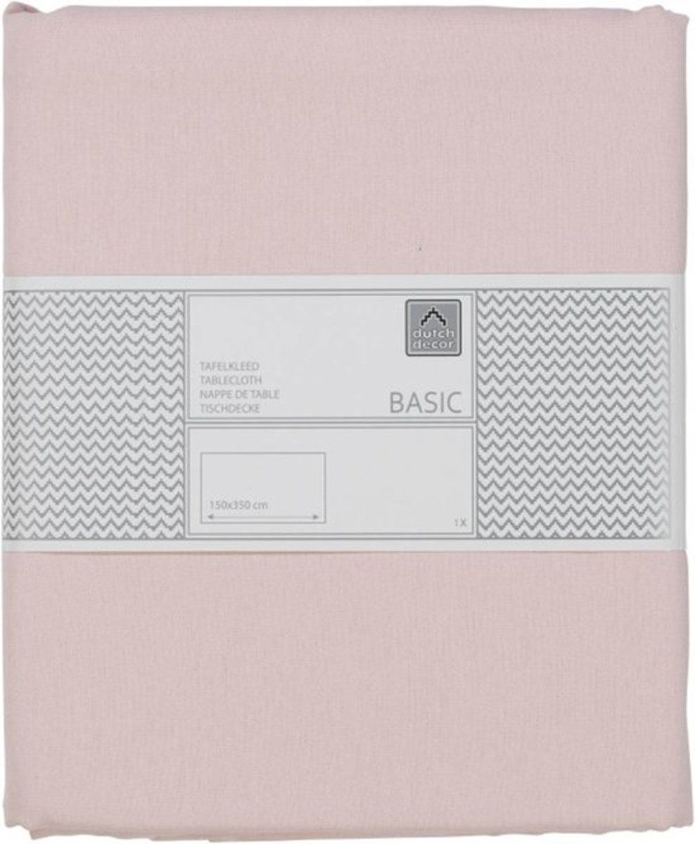 Dutch Decor Gent Tafelkleed - 150x350 cm - Roze