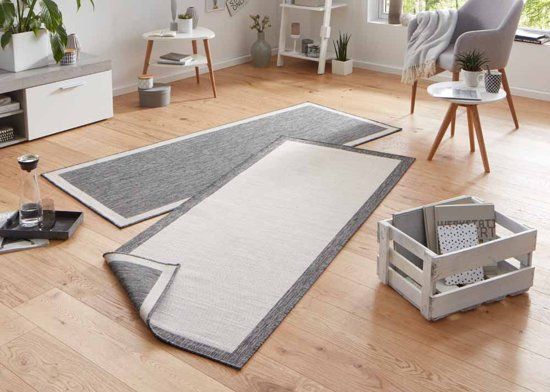 Bougari Modern vloerkleed Panama 103108 120x170 cm Zwart & Crème