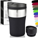 Milu Thermosbeker Koffie To Go - 210 ml - Zwart