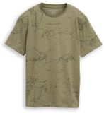 Tom Tailor T-shirt met tie-dye-effect - Maat 164 - khaki natural lines