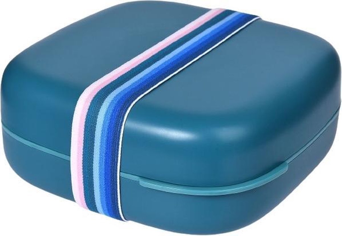 Hip lunchbox OBP Bento Box 1,3 liter 18 x 7,3 cm groen Broodtrommel