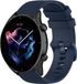 Strap-it Bracelet de montre connectée en silicone - Convient pour Amazfit GTR 3 / GTR 3 Pro - Bracelet en silicone de luxe - Bleu foncé