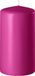 Enlightening Candles Cilinderkaars/stompkaars - fuchsia roze - D6 x H15 cm - 58 branduren - Dikke kaarsen - Voor kandelaar of plateau