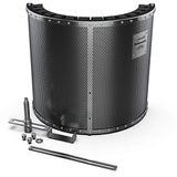 Audibax RF10 - display voor studiomicrofoon, anti-pop- en windfilter, eenvoudige installatie, aluminium frame, bevestiging met metalen houder, universele microfoonfilter