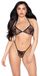 Leg Avenue Soutien-gorge résille et string Ensemble de lingerie - Noir