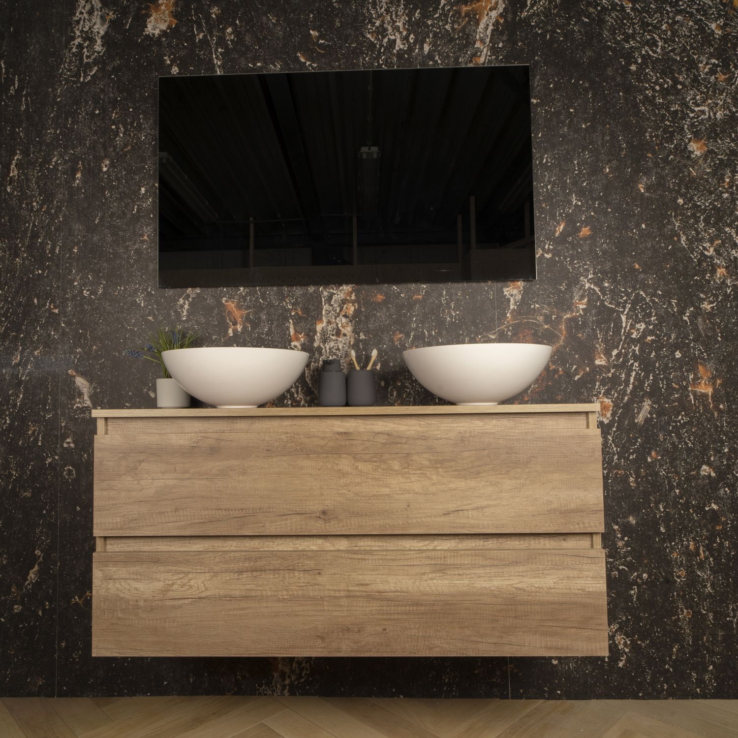 Boss & Wessing Paris Badmeubel 120 cm - Canyon Oak - 8719304004790