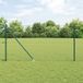 vidaXL Euro-hek met grondpennen 25 x 1,0 m PVC-Coated Staal Groen Mesh