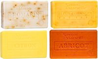 Le Chatelard 1802 Set Marseille zeep 4 x 100 gram - roosmarijn-sinaasappelbloem-citroen-abrikoos