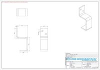 GB Deurbalkhaak dicht elektrolytisch verzinkt max 55 x 75mm 71491
