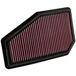K&N 33-2948 Hoge Prestaties Premie Afwasbaar Vervangings Motorluchtfilter voor 2007-2010 (Civic VIII), Verhoogd Vermogen | Compatibel met: HONDA CIVIC VIII Hatchback