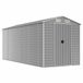 VidaXL Abri de jardin en acier gris 191x470x198 cm
