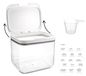 Boîte de rangement hermétique pour détergent de 4,5 L avec couvercle automatique