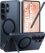 TORRAS Ostand Magnetic Hoesje geschikt voor Samsung Galaxy S26 Ultra - Hybride Backcover Noir - Met Kickstand - MagSafe Compatible