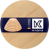 KADAX Draaibare serveerschaal, draaiplateau van natuurlijk hout, antibacteriële draaiplaat, bladvriendelijke serveerbord, snackbord voor het serveren (ø 60 cm)