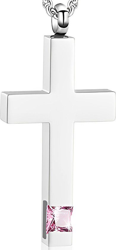 Hemelwinkel Luxe Ashanger met Ketting - Diamond Cross - Metaal - Unisex