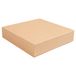 Sushi Thepack Sushi container, 220 g/m², 23 x 23 x 5 cm, brown, nano-micro corrugated cardboard, 50 pieces