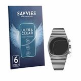 Savvies - Screenprotector voor Brew Watch Metric - Folie Beschermfolie transparant 6 Stuks