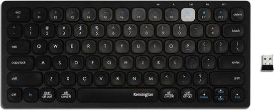 Kensington Multi-Device Draadloos Compact Toetsenbord - AZERTY - Zwart