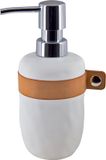 Spirella Lio Zeepdispenser – Bruin/Wit, Kunststof, Modern, Vrijstaand