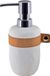 Spirella Lio Zeepdispenser – Bruin/Wit, Kunststof, Modern, Vrijstaand