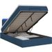 Prolenta Maison Exclusive Lit Ottoman exclusif, avec matelas et éclairage LED bleu, dimensions 120 x 200 cm, revêtement en tissu