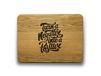 Engraved House "Positive" Eiken Hout Snijplank