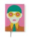 Olimpia Zagnoli Pink Midsized Blank Notebook
