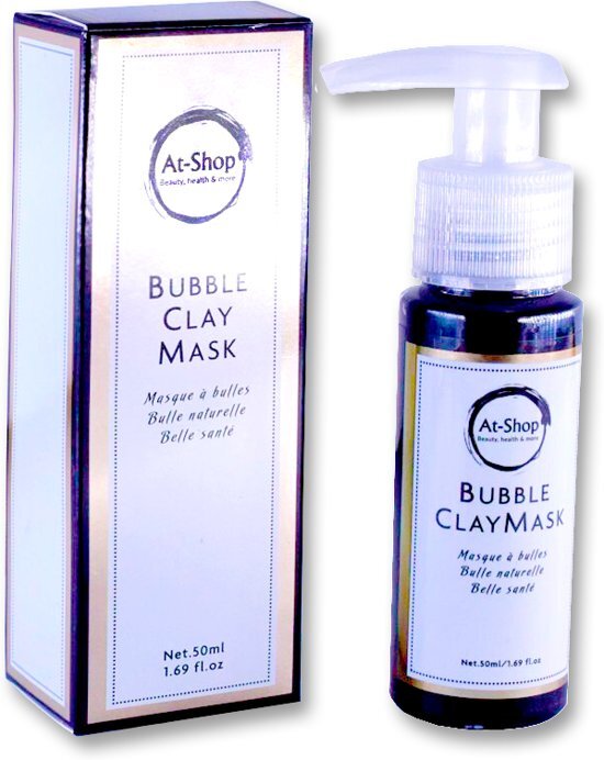 AT-Shop.nl Bubble mask Mud Mask gezichtsmasker anti rimpel Haalt mee-eters weg werkt goed tegen puistjes en acnÃ© voor het hele lichaam