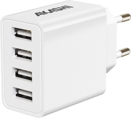 Altadif ALT4USBAC5WH oplader voor mobiele apparatuur Universeel Wit AC