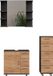 Vicco Meuble de salle de bain Ilias, Chêne anthracite/doré, 3 pièces