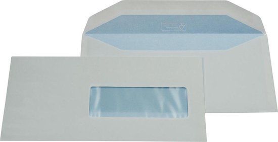 Gallery Witte enveloppen - 114 x 229 mm - 500 stuks