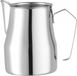 HENDI Melkkan – V-vormige schenktuit – Extra dik roestvast staal – 0,45L – Ø75x(H)111mm