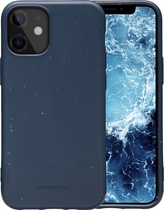 Dbramante1928 Grenen Hoesje Geschikt voor iPhone 12 Mini - Ocean Blue