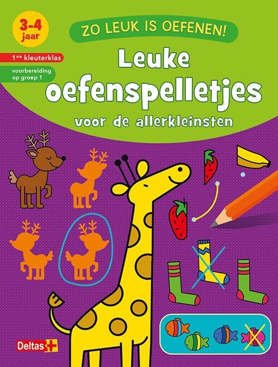 Deltas Zo leuk is oefenen! - Leuke oefenspelletjes voor de allerkleinsten (3-4 j)